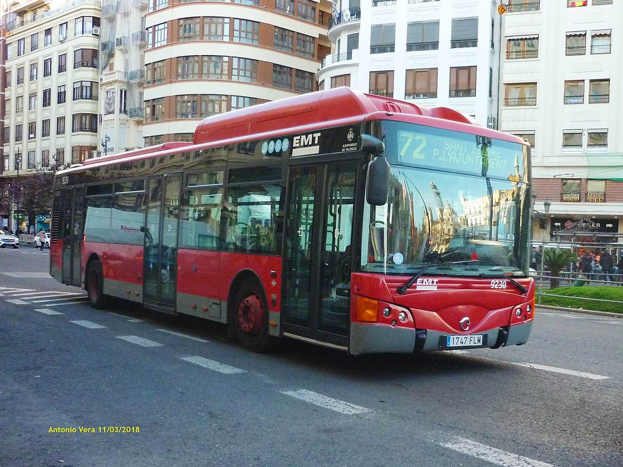 Moverse por Valencia en autobus