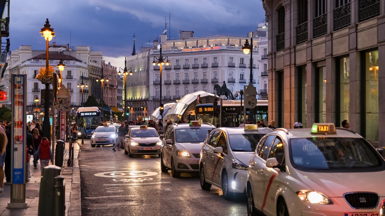 moverse por Madrid en taxi