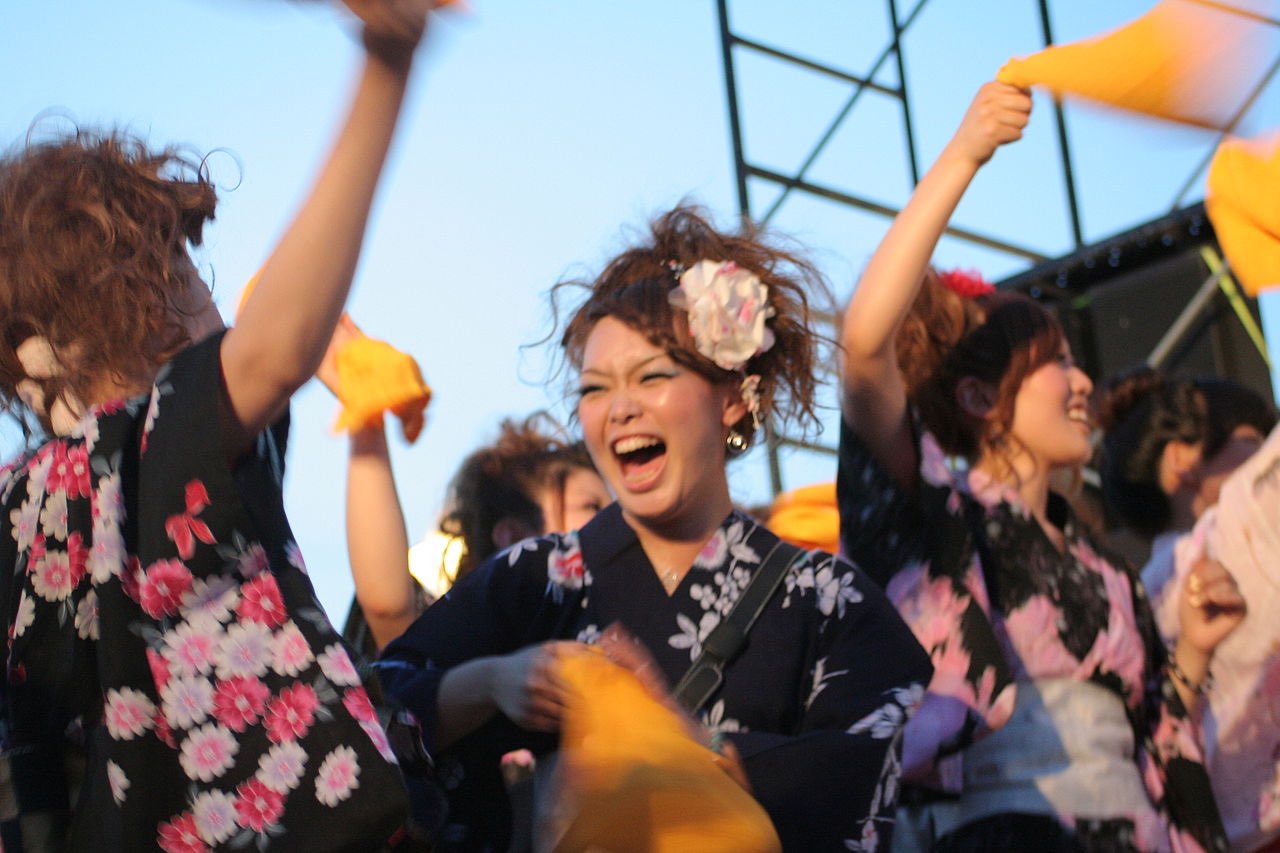 Festival Yukata de Himeji en Japon