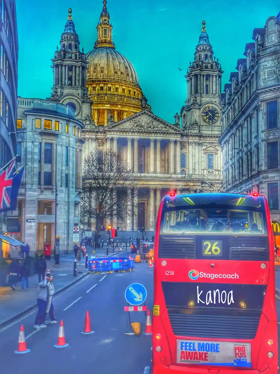 Saint Paul desde bus en Londres